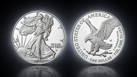 "Американский Орел" 2021-2024 31,1г ч.серебра. США