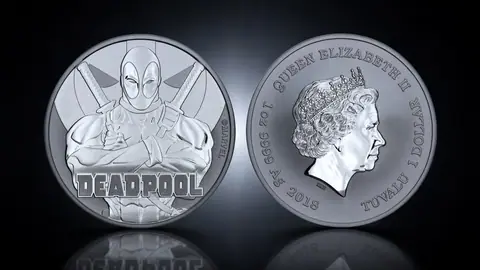 "Дэдпул. Marvel"  31,1 г.ч. серебра.Тувалу