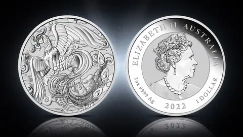 "Феникс" 2022 г., 31,1 г ч. серебра. Австралия