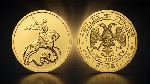 "Георгий Победоносец" СПМД 2006 – 2015 7,78 г. ч. золота Россия