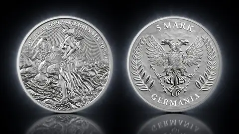 "Германия" 2024 г, 31,1 г ч. серебра. Германия