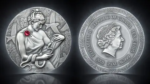 "Гигиея" 2021г. 62,2 г. ч. серебра. Гана