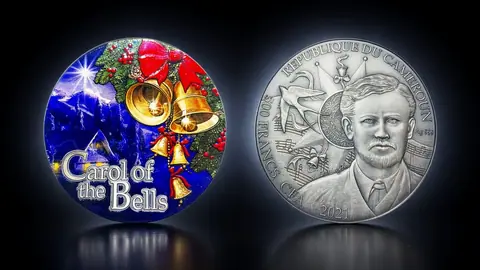 "Гимн колокольчиков" 2021г. 15,55 г.ч. серебра. Камерун