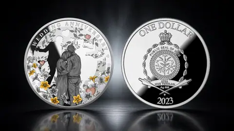 "Годовщина свадьбы" 2023 г., 17,5 г серебра. Ниуэ