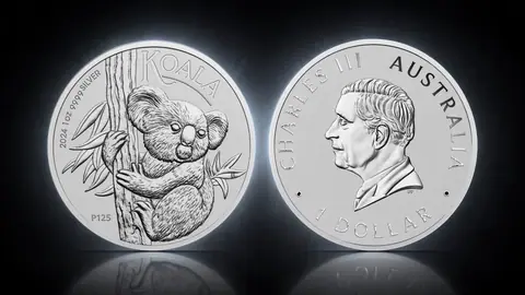 "Коала" 2024 г. 31,1г. ч. серебра. Австралия