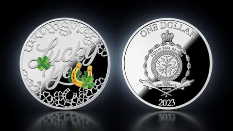 "Lucky you" На удачу. 17,5 г.ч. серебра. Ниуэ
