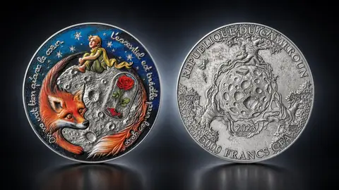 "Маленький принц" 2023 г. 155,5 г ч.серебра. Камерун