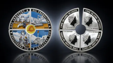 "Нефть и газ" 2006 г. 62,2 г.ч. серебра. Острова Кука