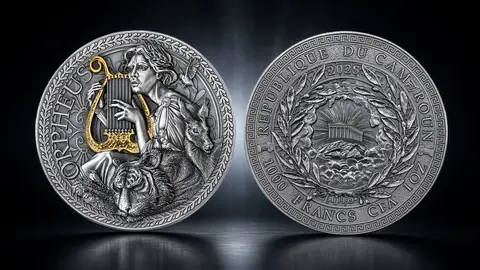 "Орфей. Великая греческая мифология" 2023 г. 31,1 г ч. серебра. Камерун