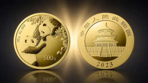 "Панда 2023" 30 г. ч. золота. Китай
