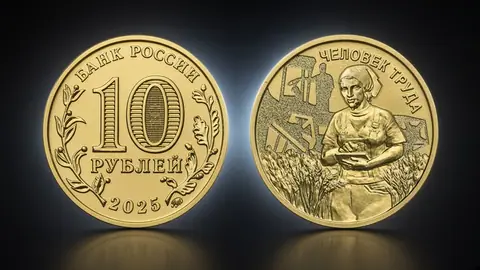 Монета 10 рублей «Работник сельского хозяйства» 2025 — первая в серии «Человек труда»