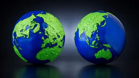 "Земля - зеленая планета" 2022 г., 93.3 г ч. серебра. Барбадос